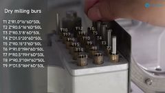 نصب مته‌های برش خشک YRC-8PRO | آموزش گام به گام #yucera #dentalmillingmachine #shorts