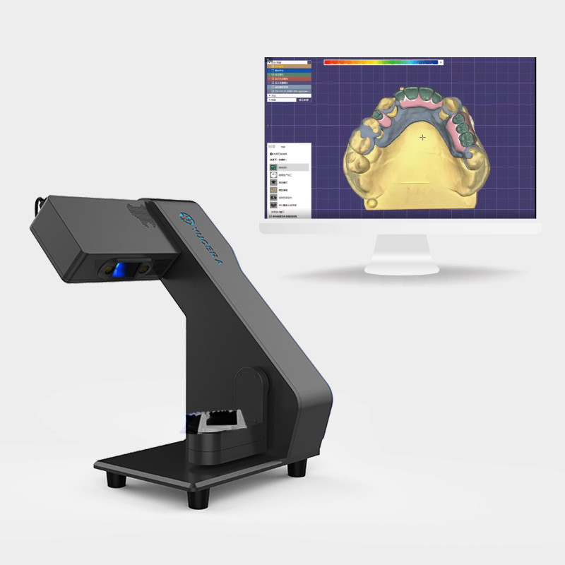 اسکنر آزمایشگاه دندان YUCERA CAD CAM 3D اسکن اتوماتیک 20s زمان اسکن 2 x رزولوشن دوربین 3.0MP