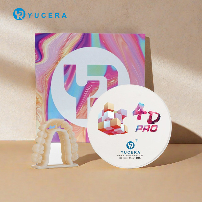 16 سایه و سفید کننده چند لایه زیرکونیا بلوک 4D Pro دیسک برای قدامی / خلفی