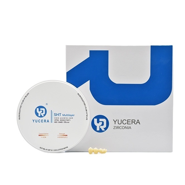 Yucera Factory Price Blank Zirconia SHT Multilayer Ceramic Dentist Dental Zirconia Blocks