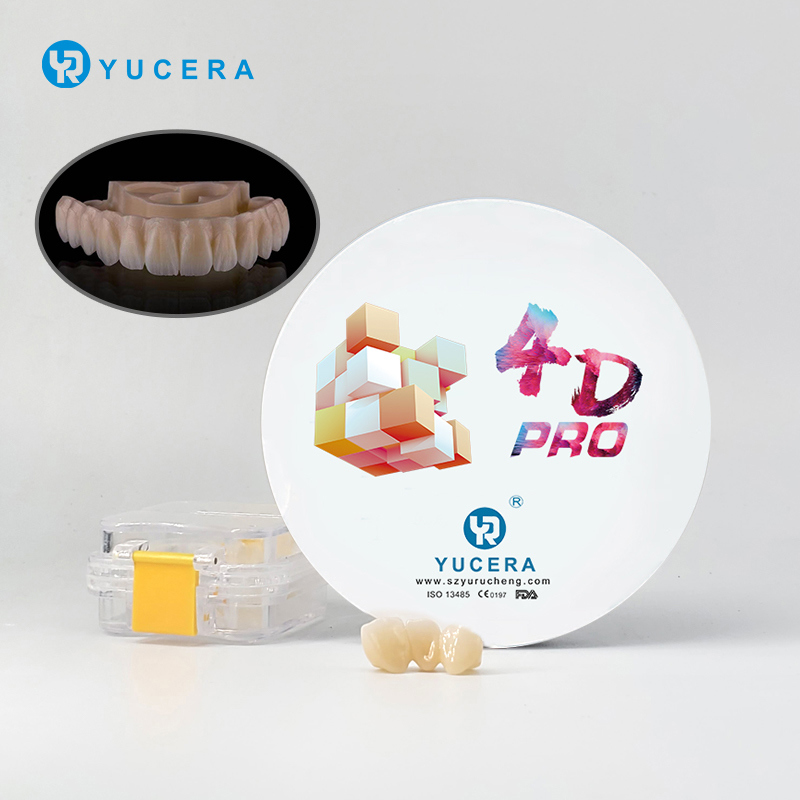 Yucera 4D Plus Multilayer Zirconia Dental Blocks Hot Sale Dental Zirconia Dental Zirconia Disc for Milling