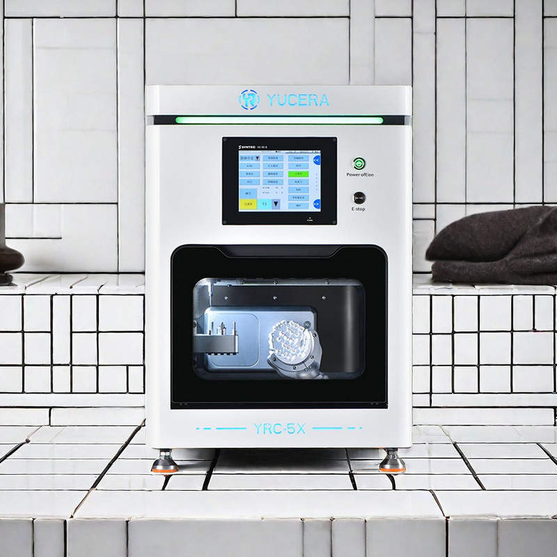 دستگاه‌های فرز زیرکونیای دندانپزشکی CNC 5 محور با راندمان بالا YR، تجهیزات آزمایشگاهی CAD CAM برای تاج‌ها، پل‌ها، لوازم جانبی درمان دهانی