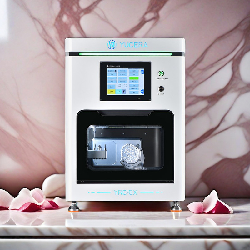 دستگاه‌های فرز زیرکونیای دندانپزشکی CNC 5 محور با راندمان بالا YR، تجهیزات آزمایشگاهی CAD CAM برای تاج‌ها، پل‌ها، لوازم جانبی درمان دهانی