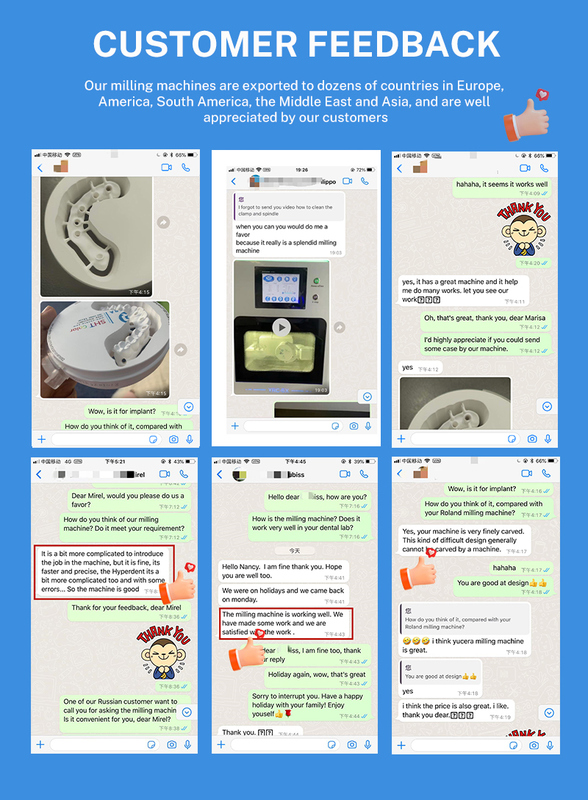 دستگاه فرز دندانپزشکی CNC رومیزی Yucera CAD CAM 5 محور، ابزار آزمایشگاهی فرز فلز زیرکونیا چین OEM