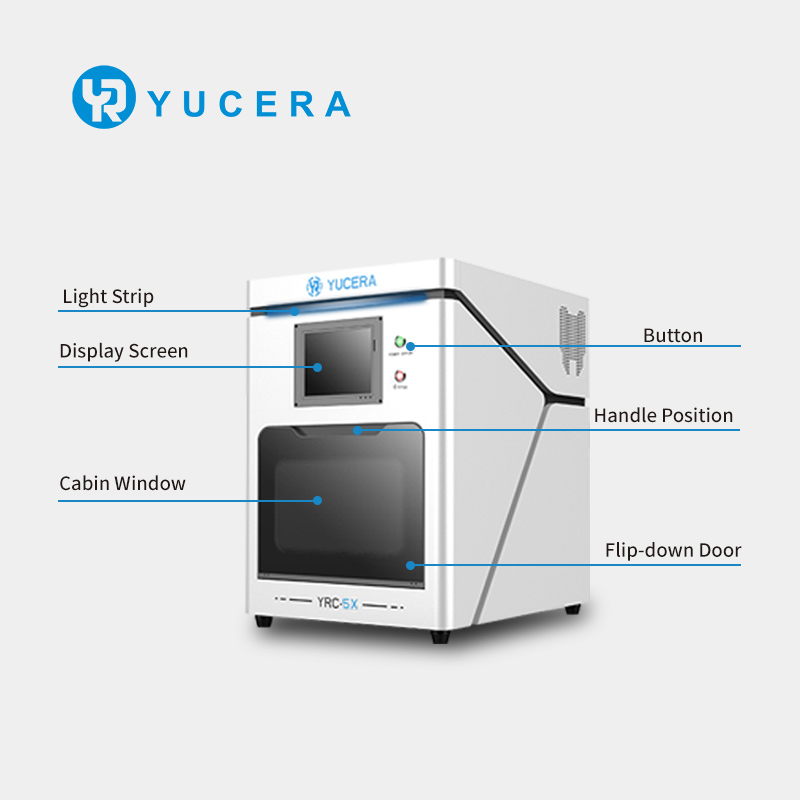 دستگاه فرز دندانپزشکی CNC رومیزی Yucera CAD CAM 5 محور، ابزار آزمایشگاهی فرز فلز زیرکونیا چین OEM