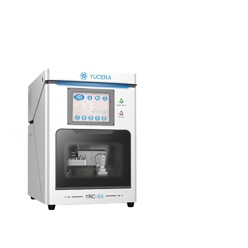 دستگاه فرز CAD/CAM دندانپزشکی 5 محوره YUCERA YRC-6X | دقت 5 میکرومتر ± | تعویض‌کننده خودکار 10 ابزاره