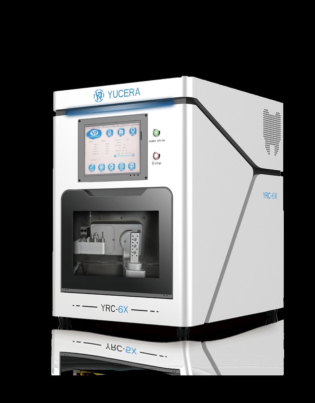 دستگاه فرز CAD/CAM دندانپزشکی 5 محوره YUCERA YRC-6X | دقت 5 میکرومتر ± | تعویض‌کننده خودکار 10 ابزاره