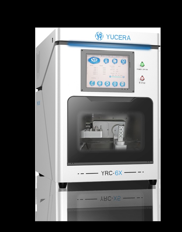 دستگاه فرز CAD/CAM دندانپزشکی 5 محوره YUCERA YRC-6X | دقت 5 میکرومتر ± | تعویض‌کننده خودکار 10 ابزاره