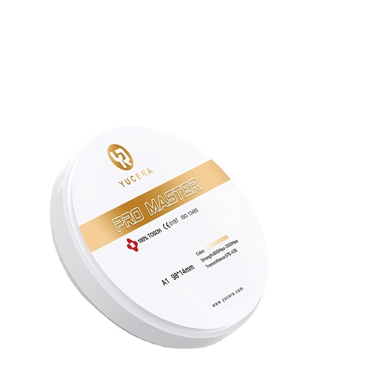 بلوک زیرکونیای دندانی Yucera Pro Master 95mm ابعاد دقیق مناسب برای انواع راه حل های ترمیم دندان